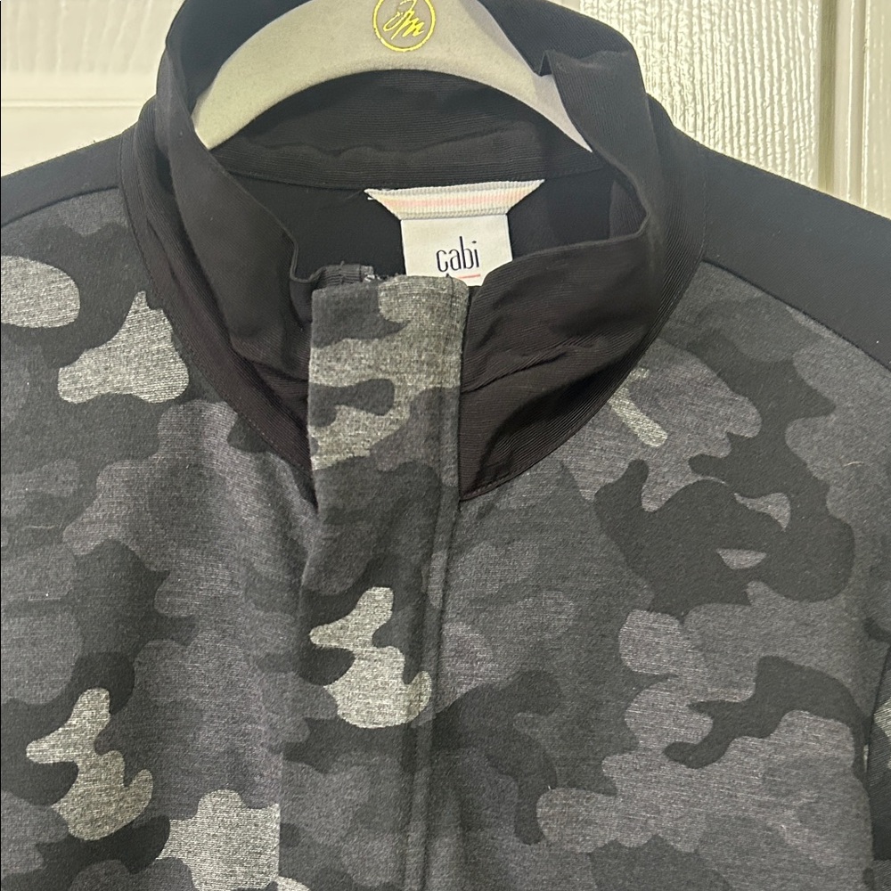 CAbi Black and Gray Camouflage Jacket
